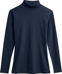 Fairtrade Turtleneck Longsleeve Anchal aus Bio-Baumwolle - navy