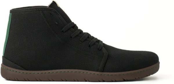 Gefütterte Barfuß-High-Top-Sneaker ADAMS - black/brown