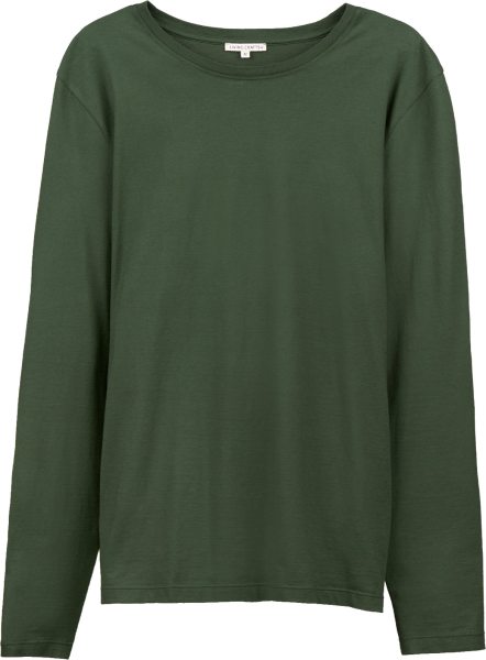 Langarmshirt aus Bio-Baumwolle - forest green