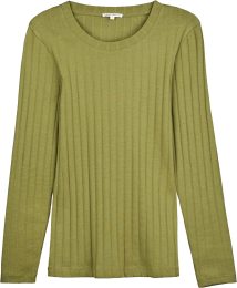 Langarmshirt aus Bio-Baumwolle - cedar green