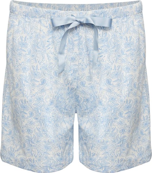 Kurze Schlafhose aus Fairtrade Bio-Baumwolle - lightblue print