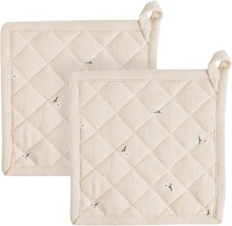 Topfhalter aus Bio-Baumwolle - 2er-Pack - traditional