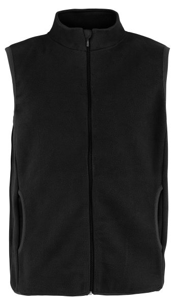 Recycled Fleece Vest - black