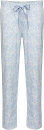 Lange Schlafhose aus Fairtrade Bio-Baumwolle - lightblue print