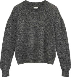 Fairtrade Rippstrick-Pullover Adah aus Bio-Baumwolle - black pepper speckles