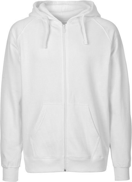 Zip-Up Hoodie aus Fairtrade Bio-Baumwolle - white