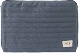 Gepolsterte Laptoptasche Vinusa aus Fairtrade Bio-Baumwolle - 15 Zoll - dusty blue