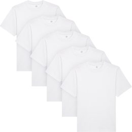 Super Heavy T-Shirt aus Bio-Baumwolle - 5er-Pack-  white