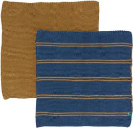 Abwaschtuch aus Bio-Baumwolle - 2er-Set - navy blue