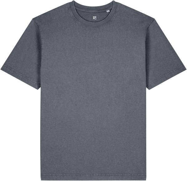 Vintage Super Heavy T-Shirt aus Bio-Baumwolle - g. dyed anthracite