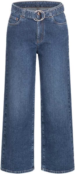 Flo:ra - Wide Leg Jeans aus Bio-Baumwolle und Hanf - medium blue