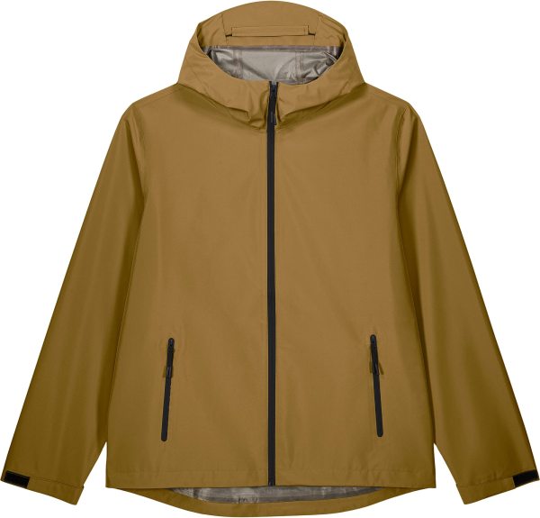 Herren Regenjacke aus recyceltem Polyester - bronze