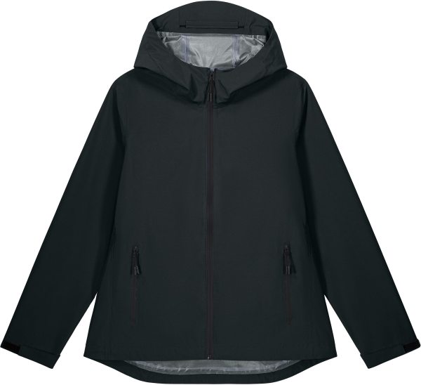 Damen Regenjacke aus recyceltem Polyester - black
