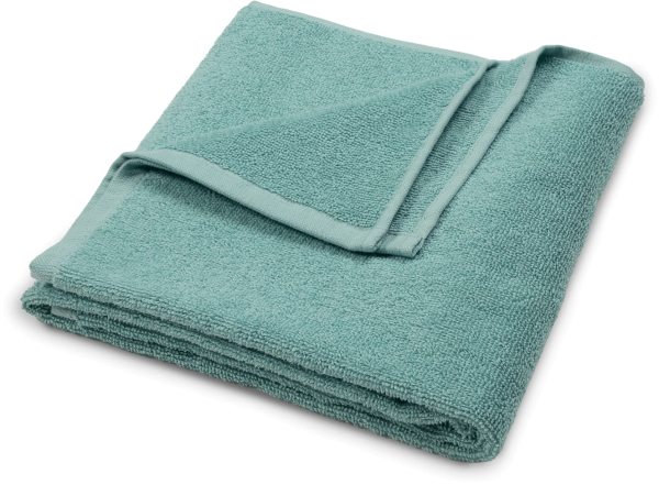 Frottee-Handtuch aus Bio-Baumwolle - 50x100 cm - aqua haze