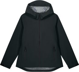 Damen Regenjacke aus recyceltem Polyester - black