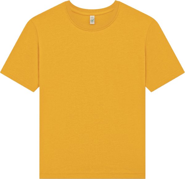Kinder T-Shirt aus Bio-Baumwolle - burnt yellow (mango)