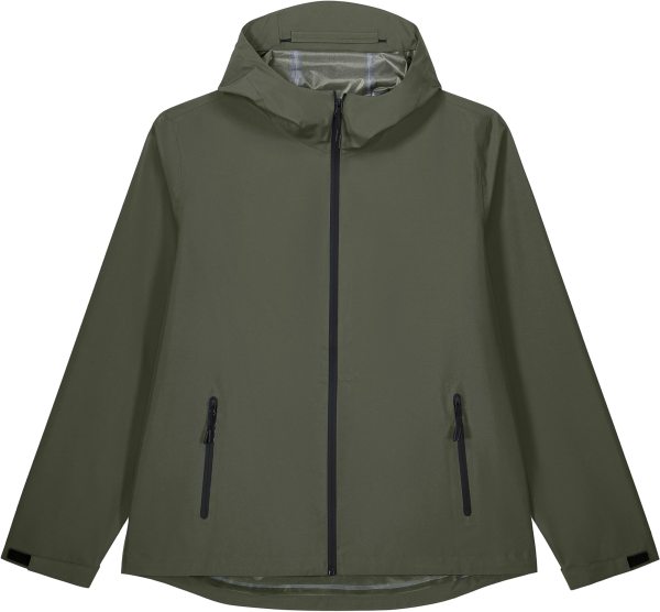 Herren Regenjacke aus recyceltem Polyester - khaki