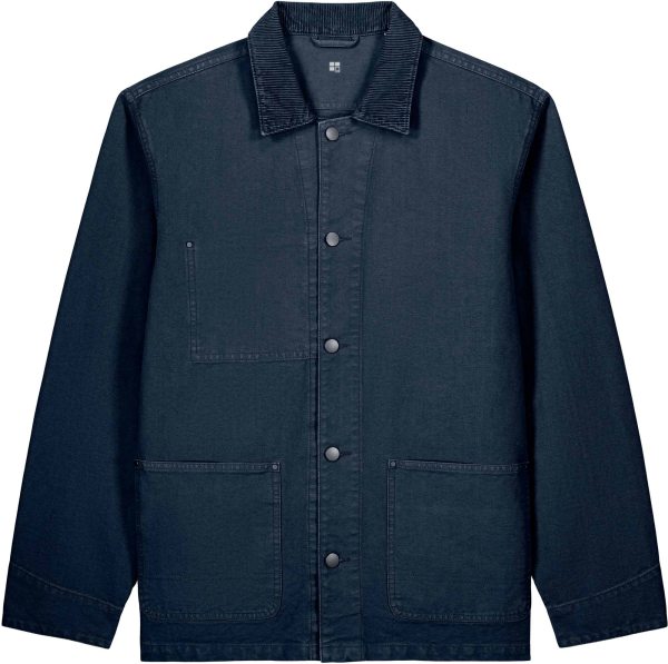 Canvas-Utility-Jacke aus Bio-Baumwolle - g.dyed navy