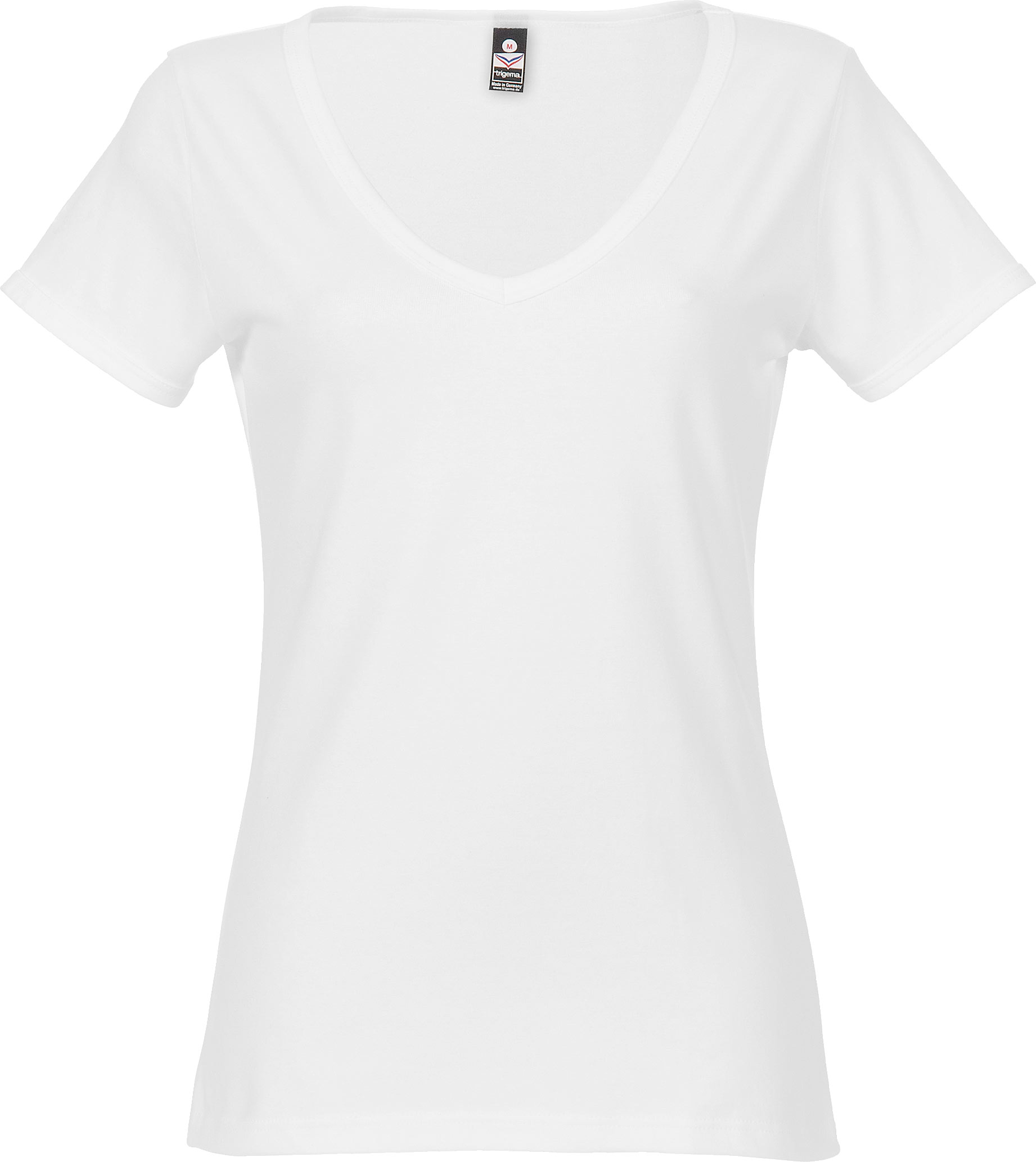 Trigema Damen T-Shirt in weiß mit Elastan