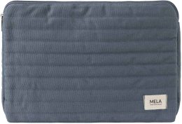 Gepolsterte Laptoptasche Vinusa aus Fairtrade Bio-Baumwolle - 13 Zoll - dusty blue