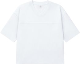 Organic Women's Oversized Football Jersey - white