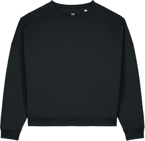 Oversized Sweatshirt aus Bio-Baumwolle & Modal - black