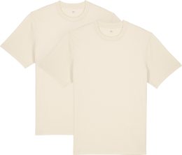 Heavy T-Shirt aus Bio-Baumwolle - 2er-Pack - natural raw