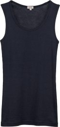 Unterhemd aus Bio-Wolle und Bio-Baumwolle - ink blue