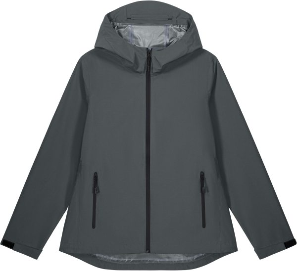 Damen Regenjacke aus recyceltem Polyester - anthracite